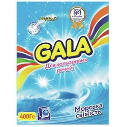 Gala. Порошок стир  Морська свіжість колір/речей авт 400г(8001090660794)