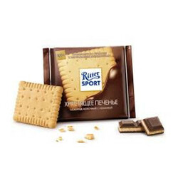 Ritter Sport. Шоколад молочный с начинкой из сливочного печенья 100г(4000417214003)
