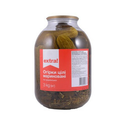 Extra! Огурцы По-украински маринованные 3000г(4824034018765)