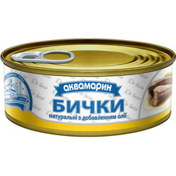 Аквамарин. Бычки обжаренные в томатном соусе 230г (4820183772329)