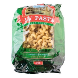La Pasta. Вироби макаронні La Pasta ріжки 400 г   (4820101713038)