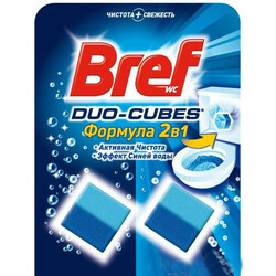 Bref. Чистящие кубики для унитаза  Дуо-Куб  Актив 100 г (9000100897242)