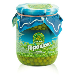 Дари Ланів. Горошек зелен консервированн мозг/сорт 510г(4820039711342)