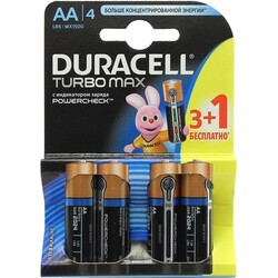 Duracell. Батарейки AA (LR06) MX1500 Turbo 3+1 шт. (007772)