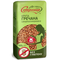 Сквирянка.  Крупа Сквирянка гречневая без глютена 800 г(4820006011383)
