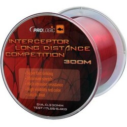 Prologic . Леска Interceptor Competition Long Distance 300m 15lbs 7.1kg 0.3 красная (1846.02.90)