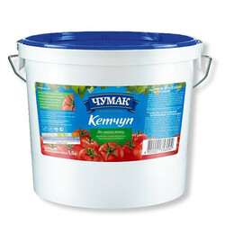 Чумак. Кетчуп "Томатний", відро 5кг(4820001358087)