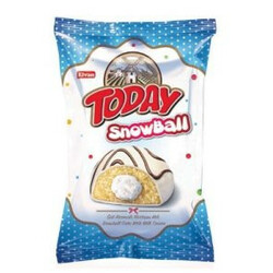 Elvan. Кекс Сноубол с молочной начинкой в глазури 50 гр( 8693029912335)