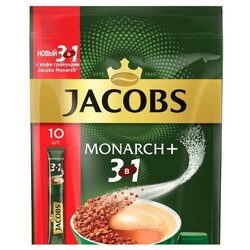 Jacobs. Напій кавовий Monarch 3в1 10*15 г   (8714599102558)