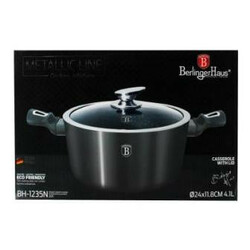 Berlinger Haus. Кастрюля Berlinger Haus стекл крыш 4,1л BH 1235N шт (5999056766143)