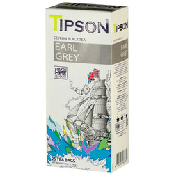Tipson. Чай черный Tipson Earl Gray цейлонский байховый 25*2г/уп(4792252931329)