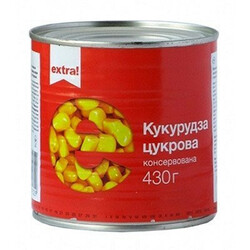 Extra! Кукуруза сахарная ж/б 430г (4824034012329)