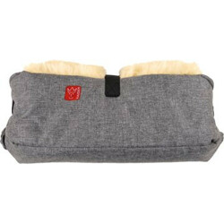 Kaiser. Муфта подвійна Big Double з натуральної овчини 45х22 см Антрацит-меланж(4011863732706)