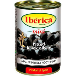 Iberica. Маслины черные мини без косточки 300г (8436024290332)