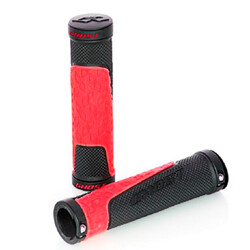 Ghost. Грипсы  із затисками, чорно-червоні(4052968203494)