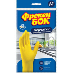 Фрекен Бок. Перчатки д/мытья посуды М шт/уп (4820048480284)