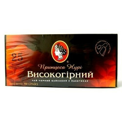 Принцесса Нури. Чай Принцесса Нури Высокогорный ф/п 25*2г(4820022861290)