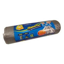 Фрекен Бок. Пакеты для мусора с завязкой 50x50 35л 15шт/уп (4823071627022)