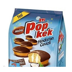 Eti. Бисквит mini Popkek c кокосовым кремом, 144 гр( 8690526866253~)