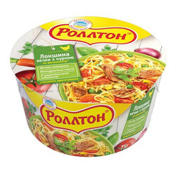 Роллтон.   Роллтон яєчна з куркою по-домашнемо відро 75 г(4820179251616)
