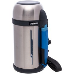 ZOJIRUSHI. Термос 1.3 л (складная ручка+ремешок) стальной. (SF-CС13ХA)