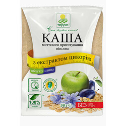 Терра. Каша овсяная с яблоком сливою и экстрактом цикория 38г(4820015734655)