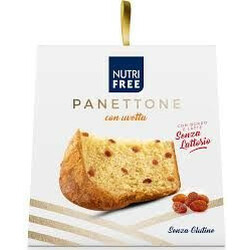 Nutri Free. Кекс Панеттоне з родзинками без глютену і лактози  600 г   (8008696028478)