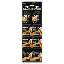 Duracell. Батарейка мизинчиковая LR03 (AAA), 12  шт. в упаковке (115491)