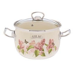 Idilia. Каструля  Лилак емаль ст/дахів сферическ 2,5л(4823082272761)