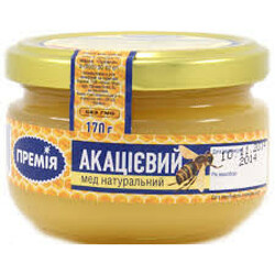 Премія. Мед білої акації натуральний квітковий 170г(84824034030213)