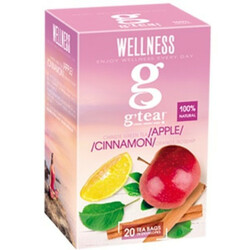 G'tea! Чай зелений G'tea! Wellness Апел / Кориця / шпилька / яблуко 20 * 2г / уп(5060207695916)