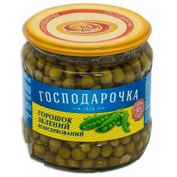 Господарочка. Горошек зеленый консервированный 435 гр(4820024797993)
