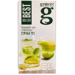 G'tea! Зелений чай Грейс! Грін Ті з мелісою в пакетиках 25х1.5г Англія(5060207692601)