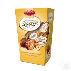 АВК. Конфеты Королевский шедевр с фундуком шоколадные 125 г (4823085713384)