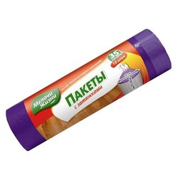 Дрібниці життя. Пакети для сміття 35л/15шт. із затягуванням(401846)