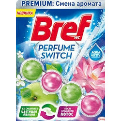 Bref. Блок туалетный Смена аромата Цветущая яблоня-лотос 50г (9000101329353)
