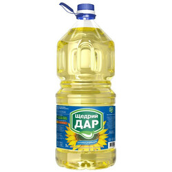 Щедрий Дар. Масло подсолнечное рафинированное  3 л (4820078571419)