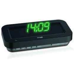 TFA. Часы проекционные "HOLOclock", 3D-эффект, зелёная индикация, адаптер, 165x84x35 мм (60500904)