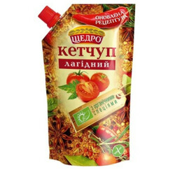 Щедро. Кетчуп Ніжний 200 гр(4823097400302)