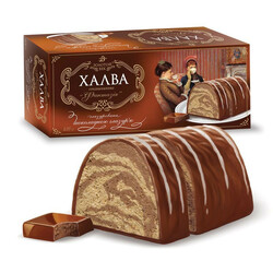 Золотой Век. Халва Фантазия подсолнечная шоколадная глазурь 470г(4820026702186)