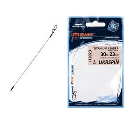 UKRSPIN .  Поводок Orange Spinning титан с вертлюгом 12см 3кг(6lb)/0.2мм (1590.02.58)