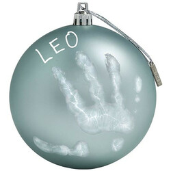 Baby Art.  Отпечаток Набор для создания отпечатка ручки и ножки малыша "Рождественский шарик Жемчужн