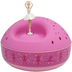 Trousselier.Ночник музыкальный с проекцией Звездное небо Балерина 12 см ((3760119606582)