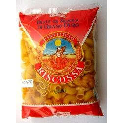 Riscossa. Вироби макаронні Riscossa Гомити Ріжки №34 500 г(8011780009345)