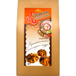 Корисна Кондитерська. Печенье топленое молоко в шоколадной гл. 130г(9865060023465)