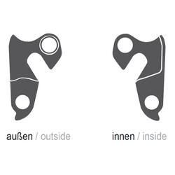 Ghost. Крюк на раму GRH - 10, чорний(2724450104238)