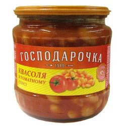 Господарочка. Фасоль в томатном соусе 450гр(4820024797979)