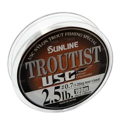 Sunline . Волосінь Troutist USC 100 m №0.7/0.138mm 1,25кг(1658.04.17)