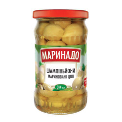 Маринадо. Гриби Шампиньони мариновані 275г(4820078572669)