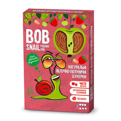 Bob Snail. Конфеты натуральные яблочно-клубничные 60  г (4820162520415)